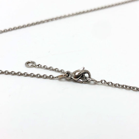 Chaumet Necklace K18WG Silver Ano Caviar Women Used Authentic