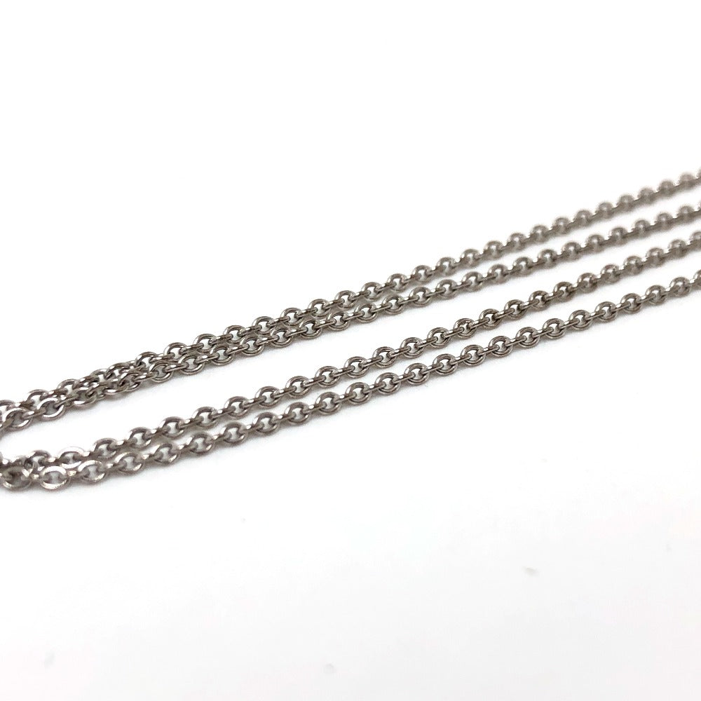 Chaumet Necklace K18WG Silver Ano Caviar Women Used Authentic
