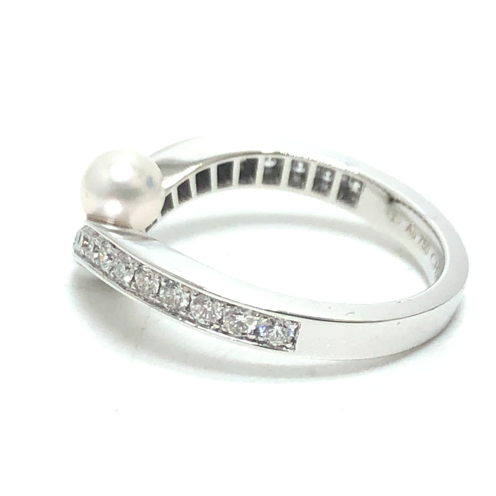 Chaumet Ring K18WG Silver Josephine Collection Egrette, pearl, diamond Women 51 Used Authentic