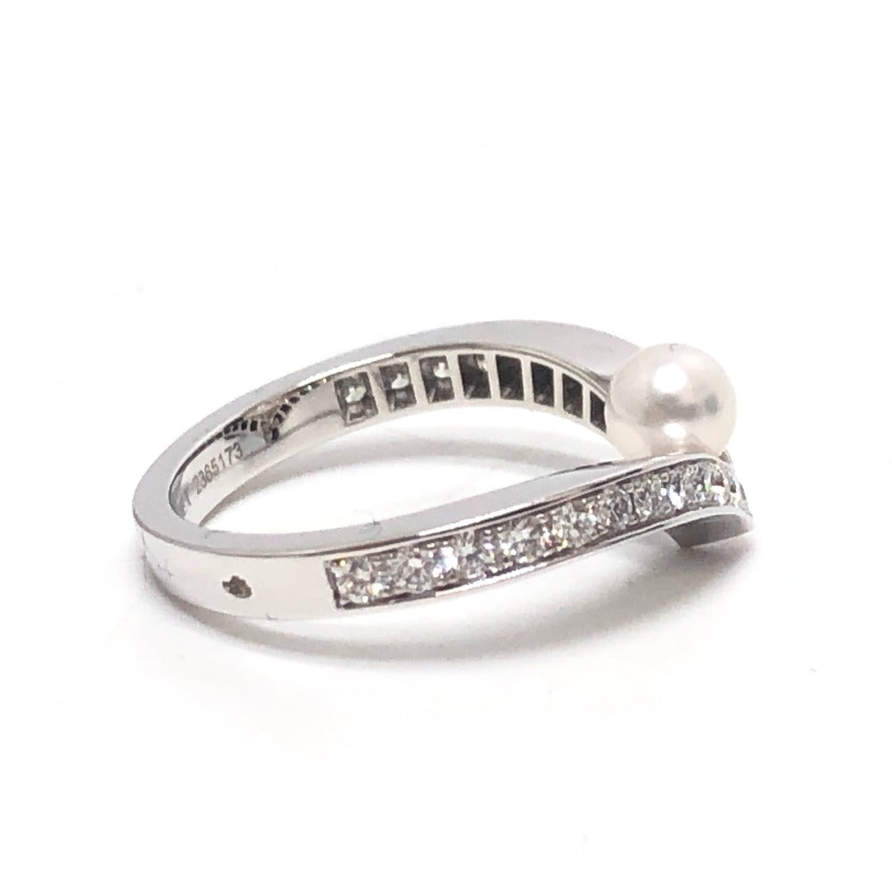 Chaumet Ring K18WG Silver Josephine Collection Egrette, pearl, diamond Women 51 Used Authentic