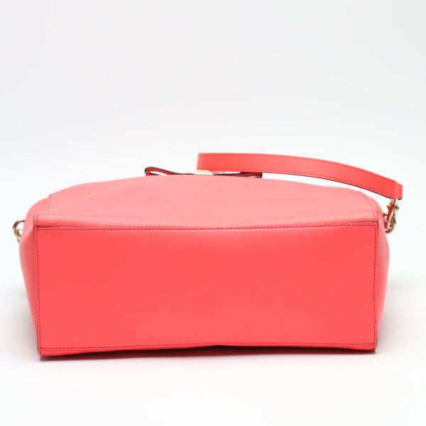 Kate Spade Shoulder Bag leather pink Diagonal crossing 2WAY Women Used Authentic