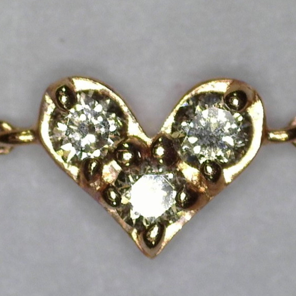 Samantha Tiara bracelet K10 Pink Gold Pink gold bracelet heart Women Used Authentic