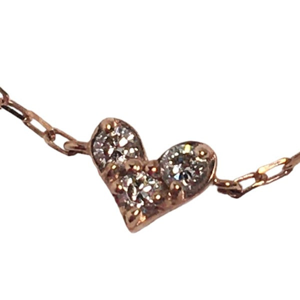 Samantha Tiara bracelet K10 Pink Gold Pink gold bracelet heart Women Used Authentic