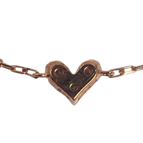 Samantha Tiara bracelet K10 Pink Gold Pink gold bracelet heart Women Used Authentic
