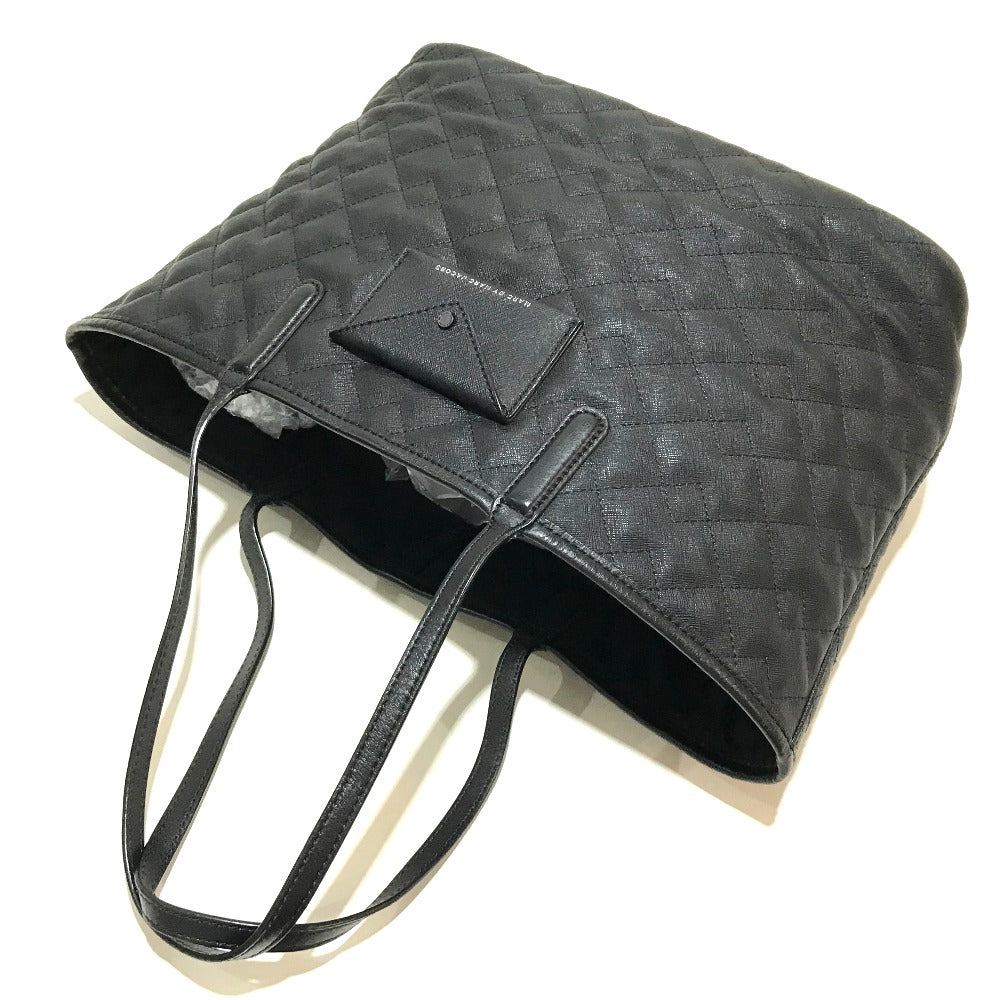 MARC BY MARC JACOBS Tote Bag PVC / Leather black With porch quilting Women Used Authentic