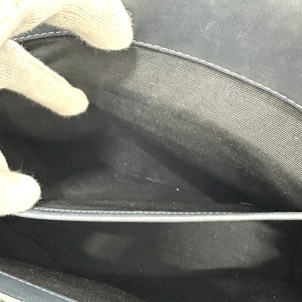 MARC JACOBS Tote Bag leather gray Turn lock Women Used Authentic