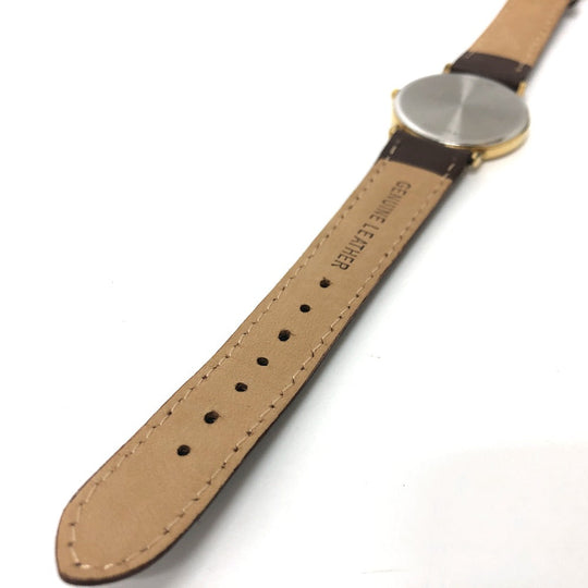 LONGINES Watches Quartz Stainless Steel, Gold Plated, Leather gold gold dial Women Used Authentic