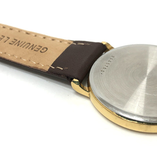 LONGINES Watches Quartz Stainless Steel, Gold Plated, Leather gold gold dial Women Used Authentic