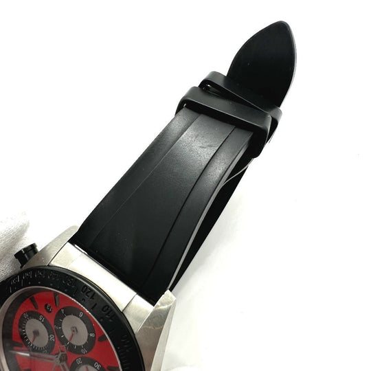 TUDOR Watches Mechanical Automatic 42010 Stainless Steel Silver Fast rider Red dial mens Used Authentic