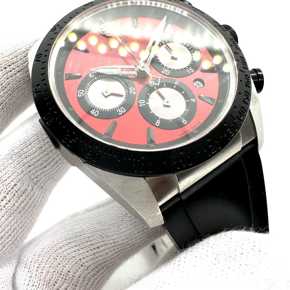 TUDOR Watches Mechanical Automatic 42010 Stainless Steel Silver Fast rider Red dial mens Used Authentic