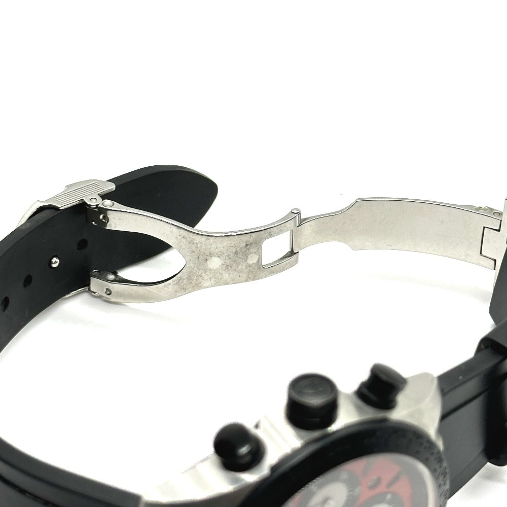 TUDOR Watches Mechanical Automatic 42010 Stainless Steel Silver Fast rider Red dial mens Used Authentic