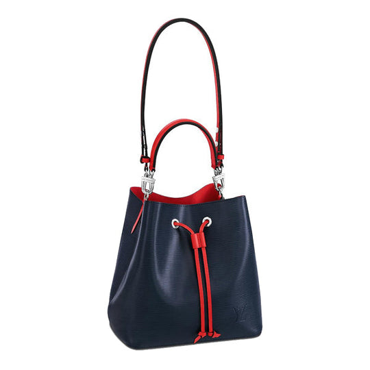 LOUIS VUITTON Shoulder Bag M54367 Epi Leather Andigo blue Neonoe Epi 2way Women Used Authentic