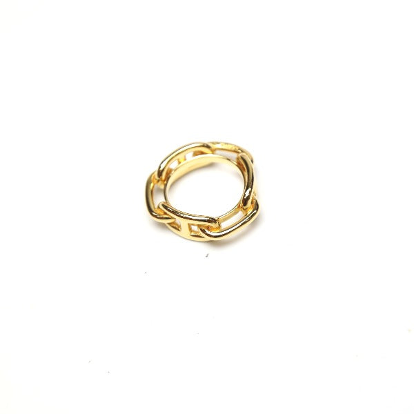 HERMES Scarf ring metallic gold 21.5 Chene Dunkle Scarf Scarf ring Women Used Authentic
