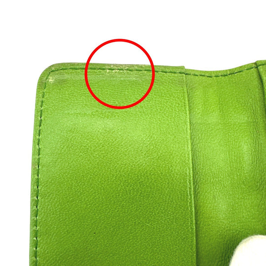 CHANEL Key case Key holder  leather green 6-key case Key holder Icon line Women Used Authentic