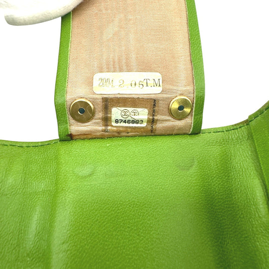 CHANEL Key case Key holder  leather green 6-key case Key holder Icon line Women Used Authentic