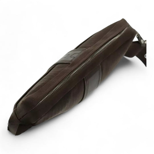 Hermes Akapu Luco Waist Bag Canvas Brown