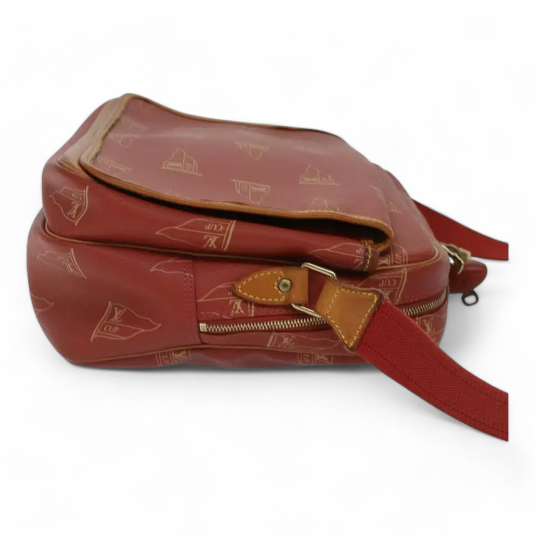 Louis Vuitton Cup Calvi Vintage Red Shoulder Bag Aboganie