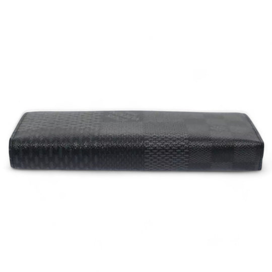 Louis Vuitton Damier Brazza Wallet Long Wallet Graphite Black Men's