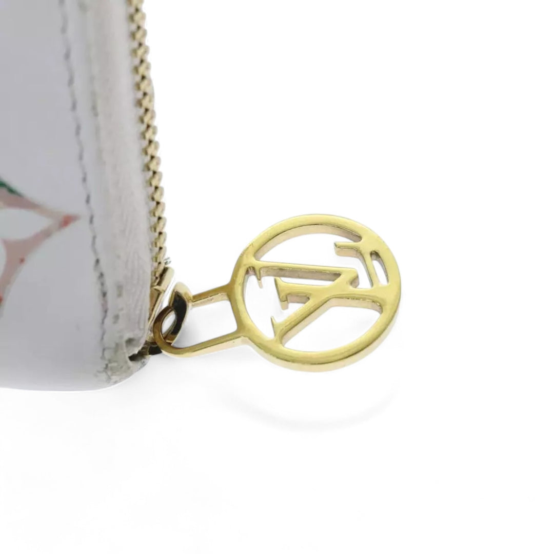 Louis Vuitton Monogram Garden Zippy Wallet White Multicolor Long Women's Wallet