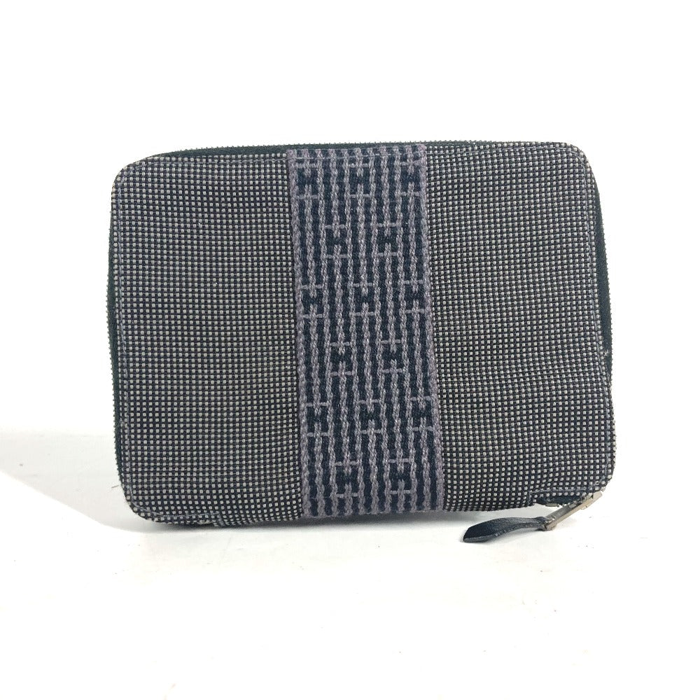 HERMES Notebook cover canvas gray Her Line System notebook stationery Women(Unisex) Used Authentic