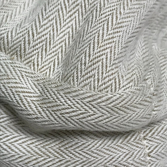 HERMES Pouch Towal chevron Beige type Foolby 25 Women Secondhand Authentic