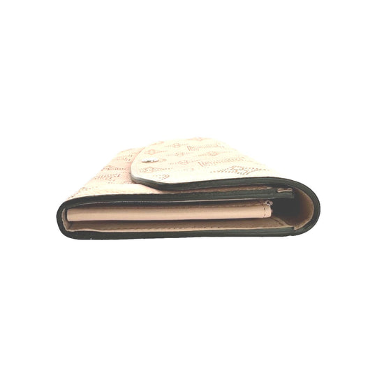 LOUIS VUITTON Long Wallet Purse M60145 Monogram Mahina Magnolia Mahina Monogram Portefeuille Iris Women Used Authentic