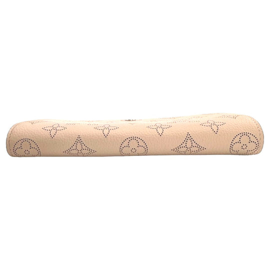 LOUIS VUITTON Long Wallet Purse M60145 Monogram Mahina Magnolia Mahina Monogram Portefeuille Iris Women Used Authentic