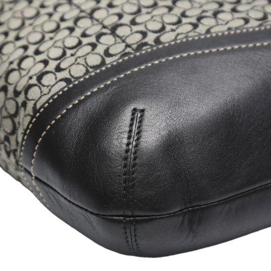 COACH Shoulder Bag F10943 leather black Crossbody Signature Shoulder Women Used Authentic