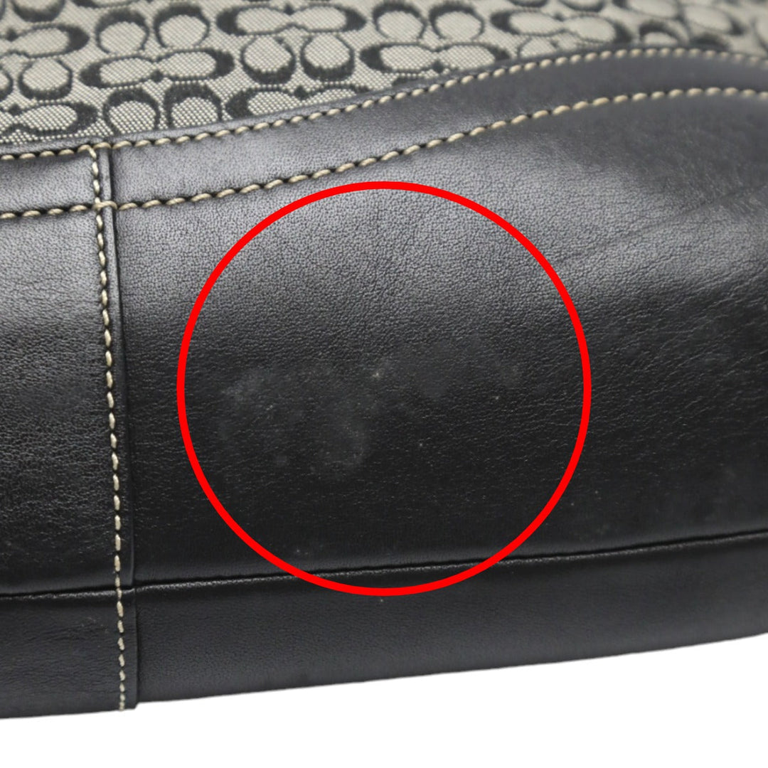 COACH Shoulder Bag F10943 leather black Crossbody Signature Shoulder Women Used Authentic