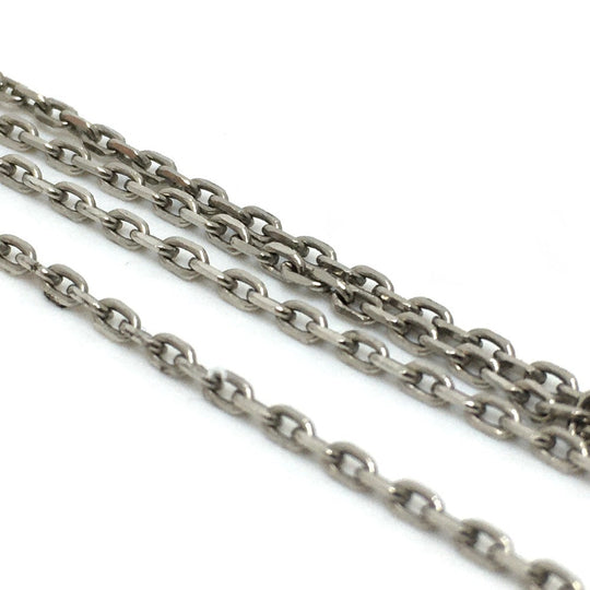 HERMES Necklace metal Pink x Silver H motif Eileen unisex(Unisex) Used Authentic