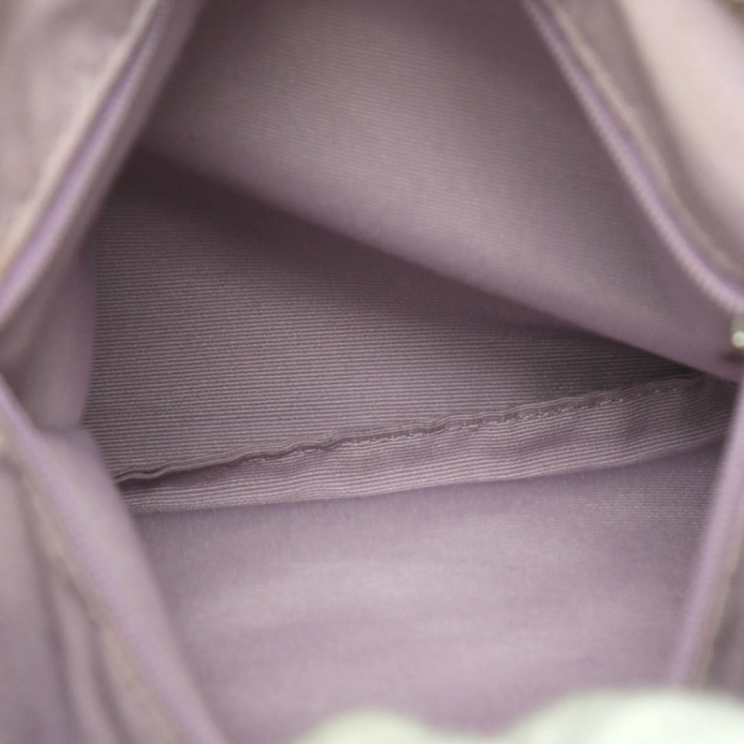 COACH Shoulder Bag F17432 leather Khaki x purple 2WAY Big signature Crossbody Women Used Authentic