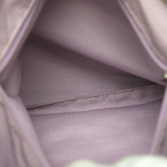 COACH Shoulder Bag F17432 leather Khaki x purple 2WAY Big signature Crossbody Women Used Authentic