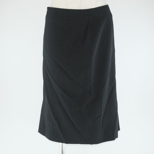 CHANEL skirt P24940V08903 wool black Women 38 Used Authentic