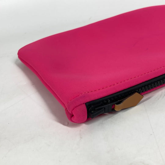 HERMES Pouch polyamide pink Neoban MM logo Women Used Authentic