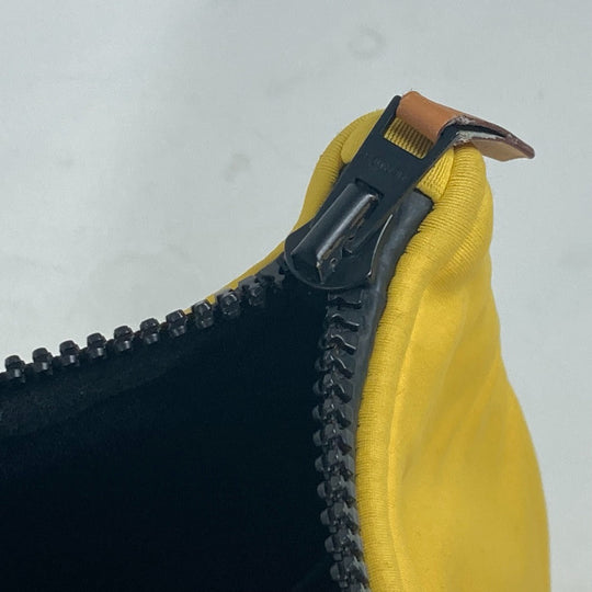 HERMES Clutch bag polyamide yellow Neovan MM unisex(Unisex) Used Authentic