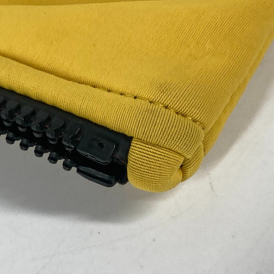 HERMES Clutch bag polyamide yellow Neovan MM unisex(Unisex) Used Authentic