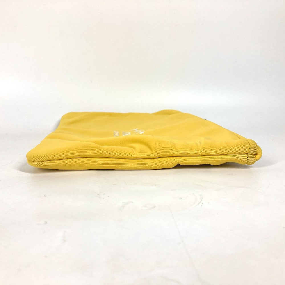 HERMES Clutch bag polyamide yellow Neovan MM unisex(Unisex) Used Authentic