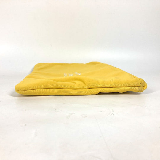 HERMES Clutch bag polyamide yellow Neovan MM unisex(Unisex) Used Authentic