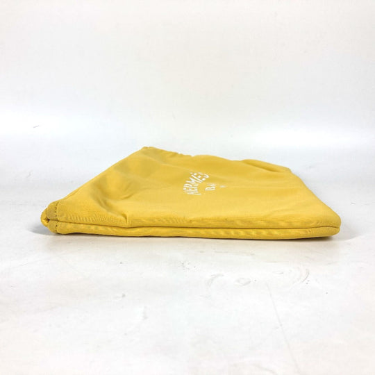 HERMES Clutch bag polyamide yellow Neovan MM unisex(Unisex) Used Authentic