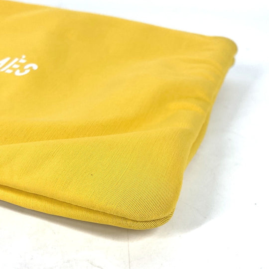 HERMES Clutch bag polyamide yellow Neovan MM unisex(Unisex) Used Authentic