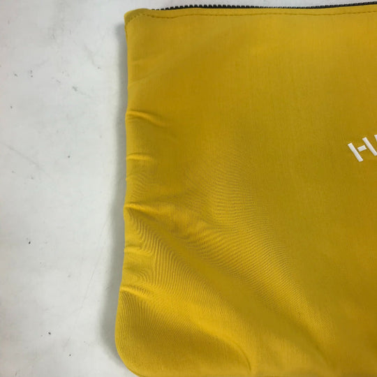 HERMES Clutch bag polyamide yellow Flat Truth Neoban GM Women Used Authentic