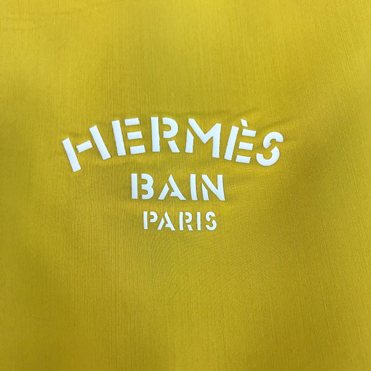 HERMES Clutch bag polyamide yellow Flat Truth Neoban GM Women Used Authentic