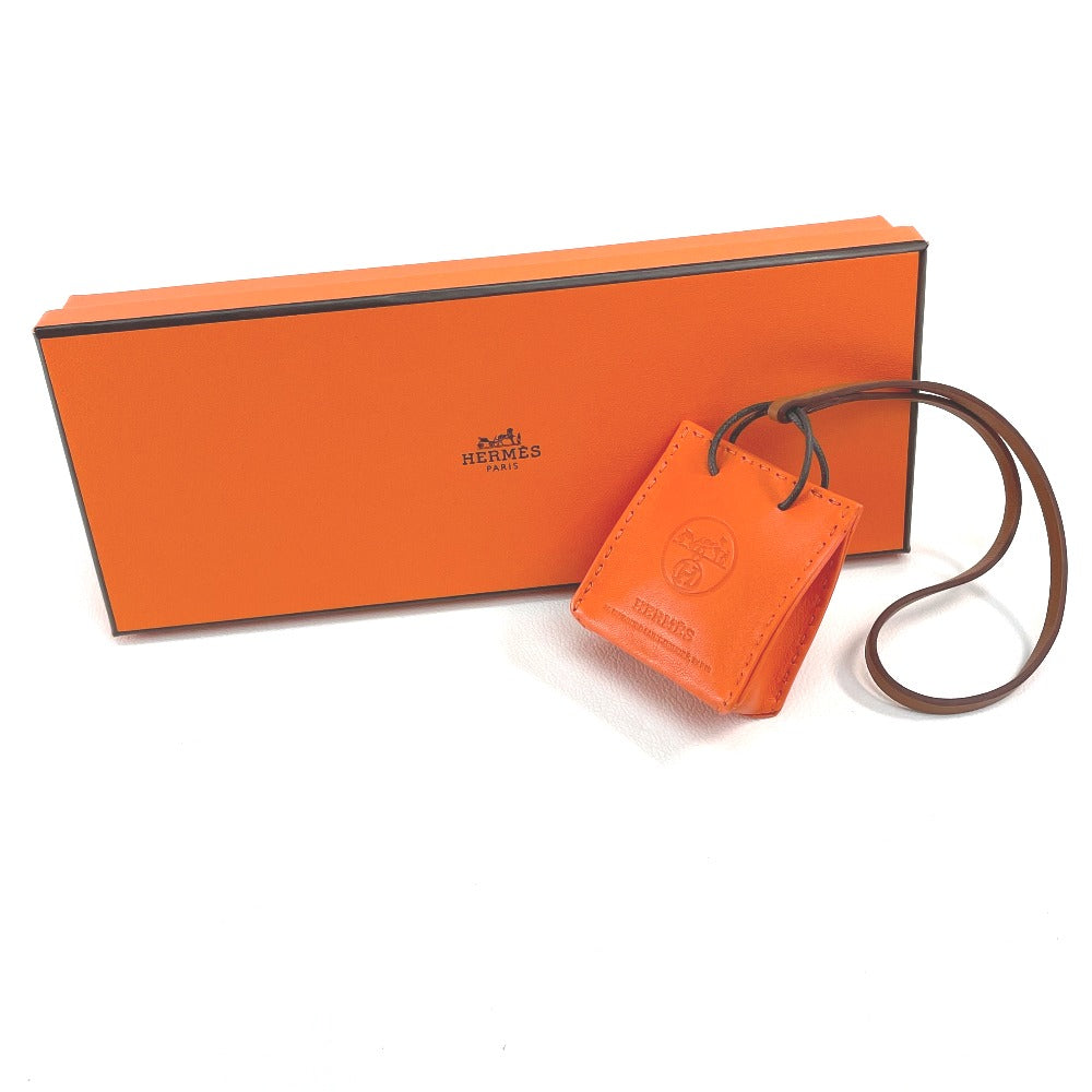 HERMES charm Anyo Miro Orange Shopper sack orange Women Used Authentic