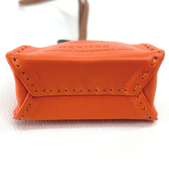 HERMES charm Anyo Miro Orange Shopper sack orange Women Used Authentic