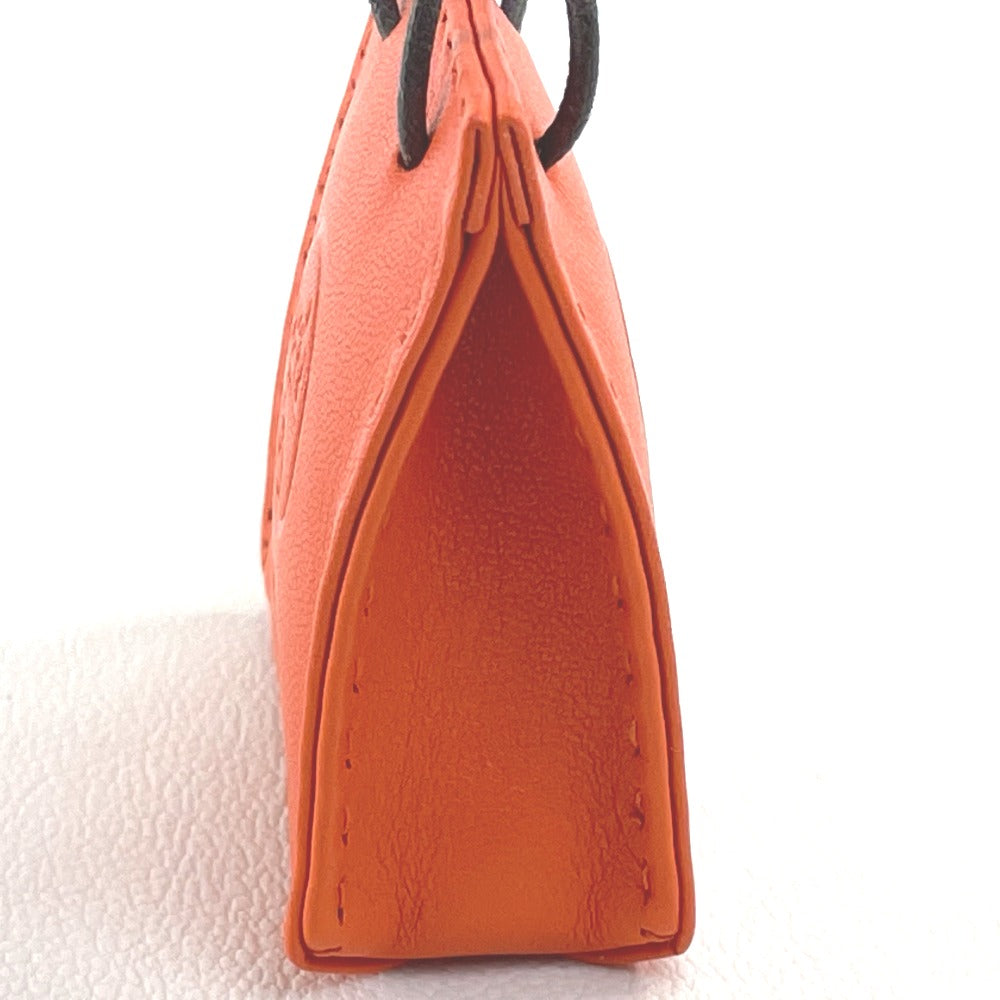 HERMES charm Anyo Miro Orange Shopper sack orange Women Used Authentic