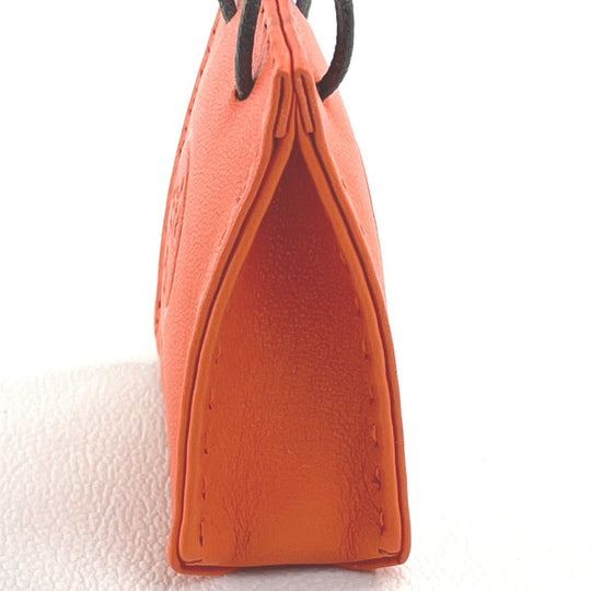 HERMES charm Anyo Miro Orange Shopper sack orange Women Used Authentic
