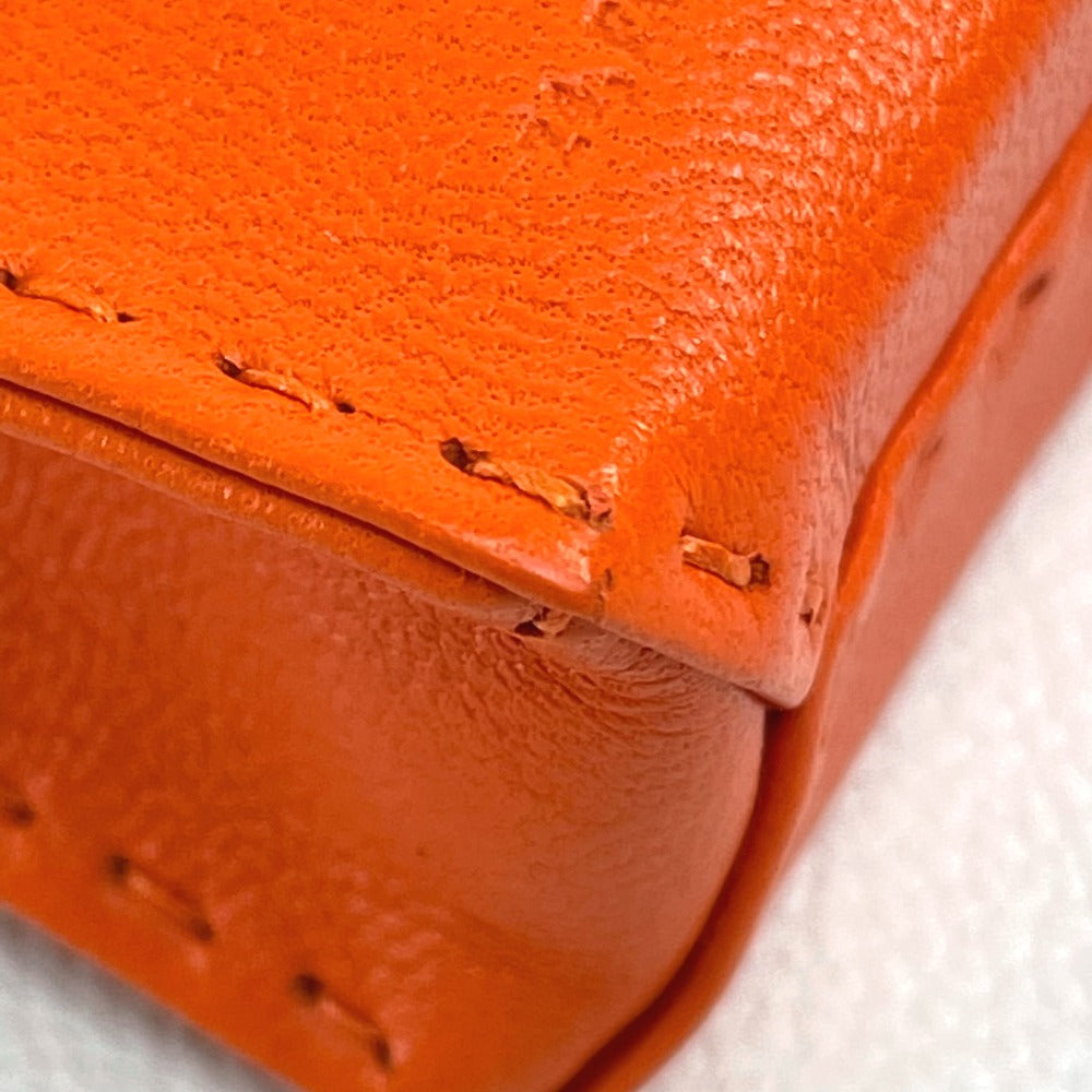 HERMES charm Anyo Miro Orange Shopper sack orange Women Used Authentic