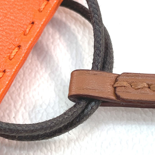 HERMES charm Anyo Miro Orange Shopper sack orange Women Used Authentic
