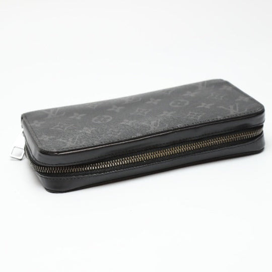 LOUIS VUITTON Long Wallet Purse M61698 Monogram canvas black Zippy XL Eclipse Clutch bag mens Used Authentic