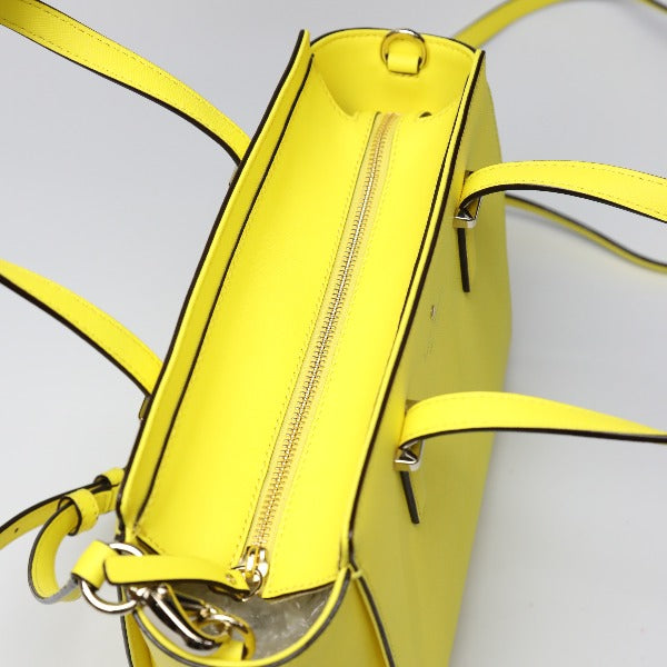 Kate Spade Handbag leather yellow Unused item Diagonal crossing 2WAY Women Used Authentic